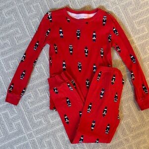 Janie and Jack Red Nutcracker Pajama Set